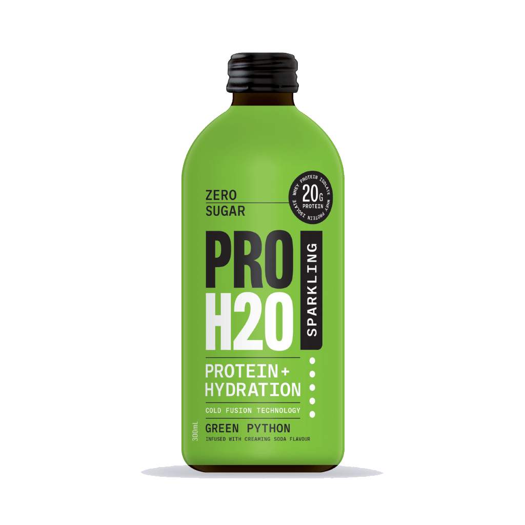 PROH2O Sparkling Protein Water (5) & Pro-H2O-Protein+Hydration-12x300ml-Green