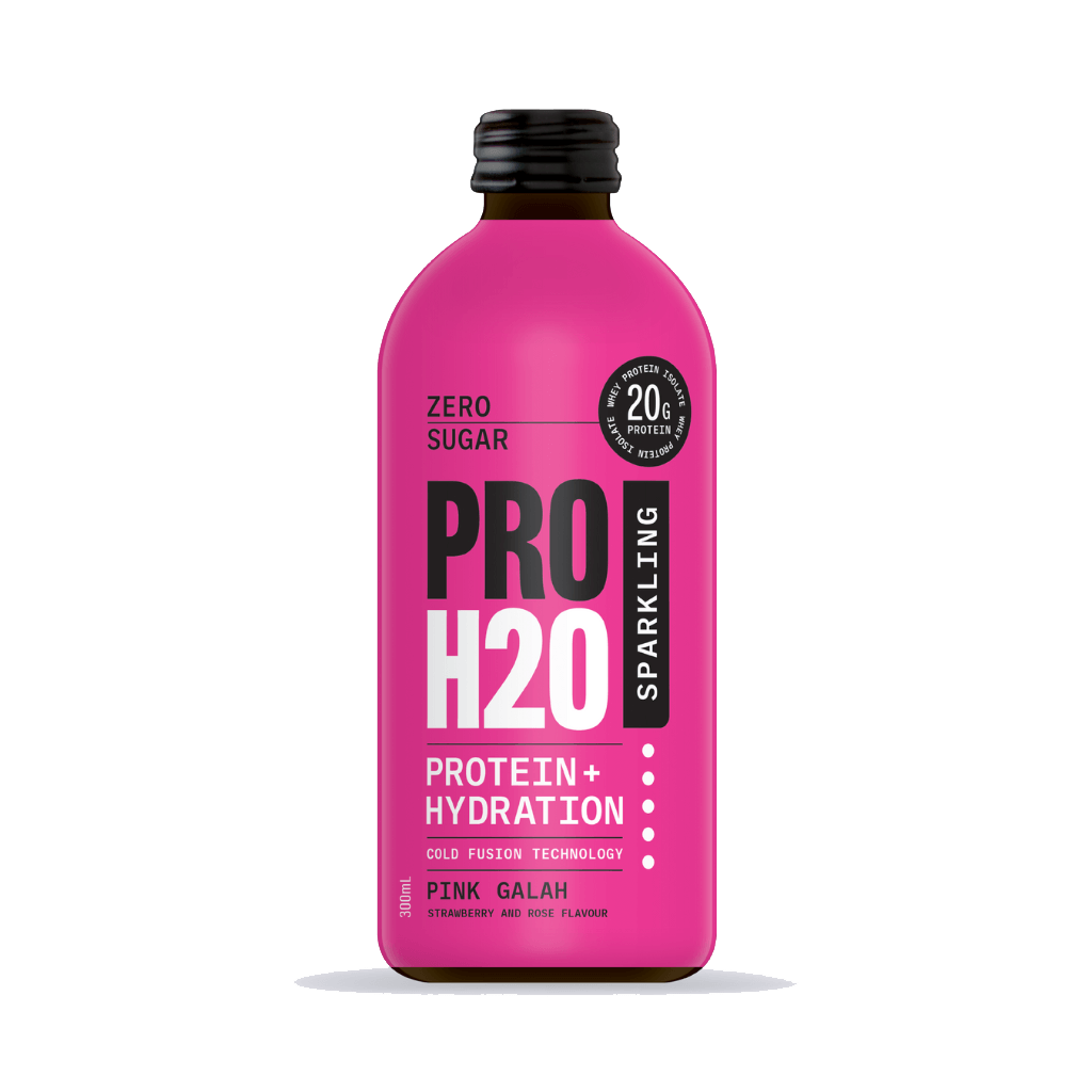 PROH2O Sparkling Protein Water (2) & Pro-H2O-Protein+Hydration-12x300ml-Pink