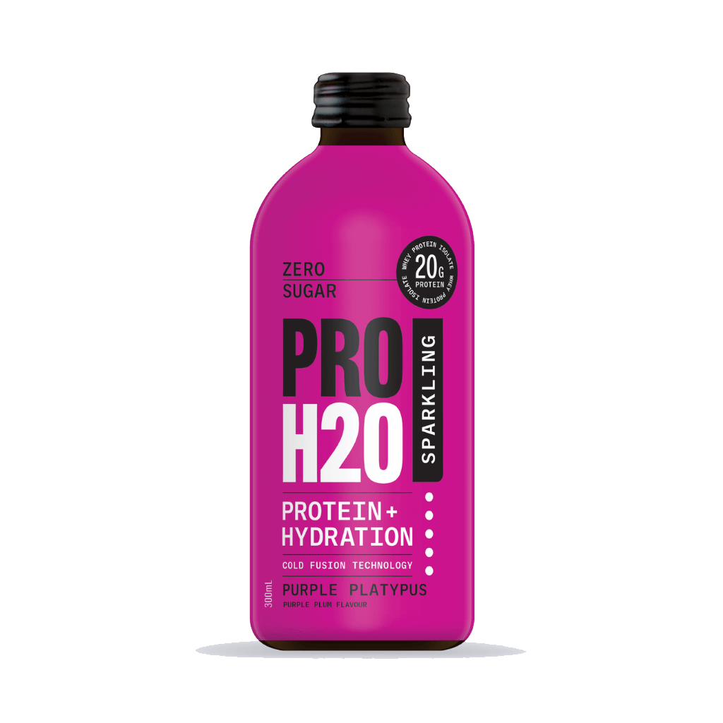 PROH2O Sparkling Protein Water (1) & Pro-H2O-Protein+Hydration-12x300ml-Purple