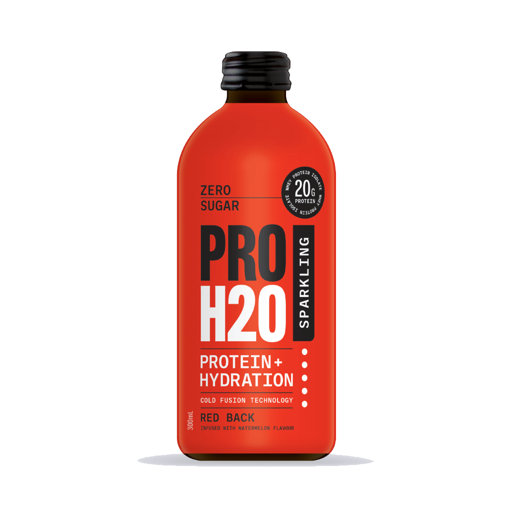 PROH2O Sparkling Protein Water (3) & Pro-H2O-Protein+Hydration-12x300ml-Red