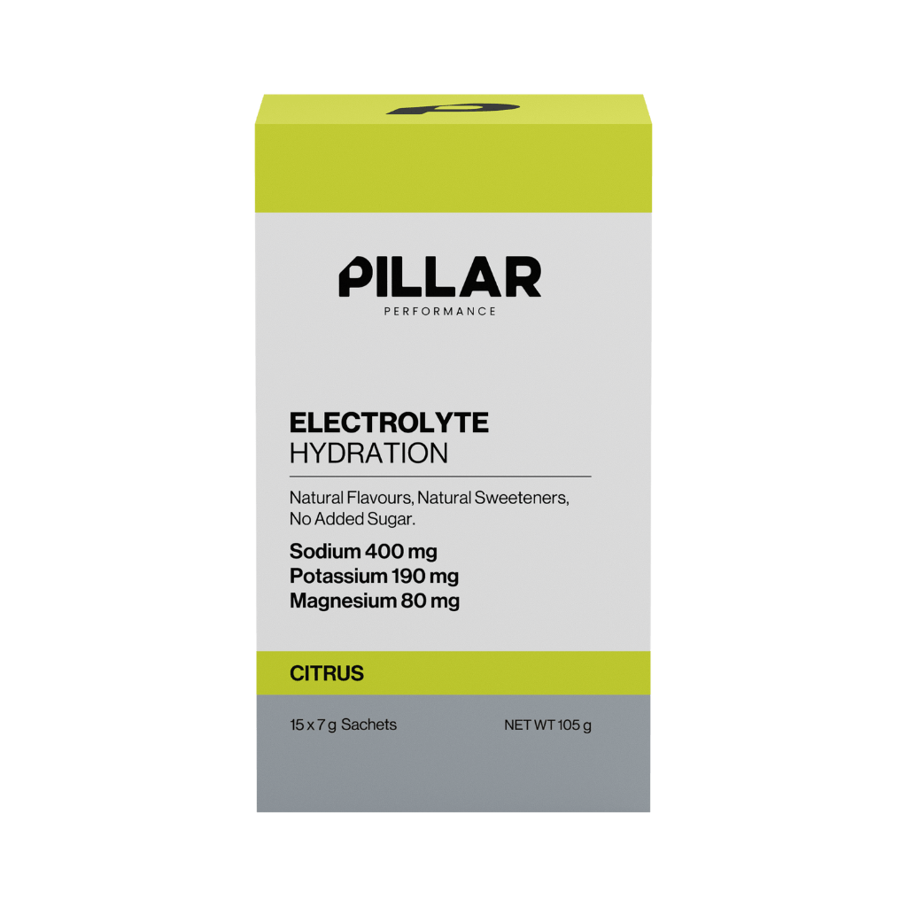 Pillar Performance - Electrolyte Hydration Satchets (1) & PILLAR-ELECT-HYD-15x7g-CIT