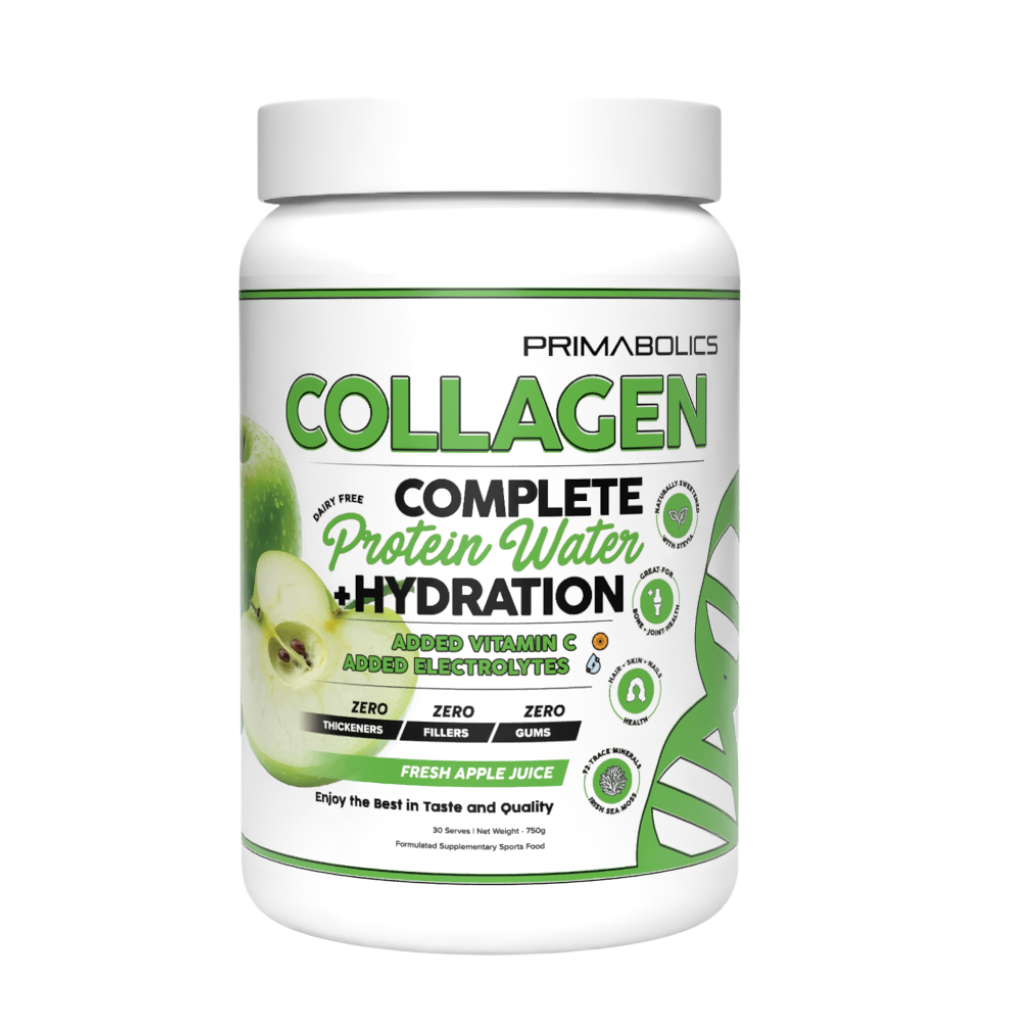 Primabolics Collagen Protein Water (1) & PRIMABOLICS-COLLAGEN-750g-Apple