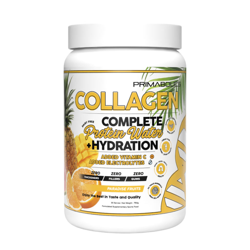 Primabolics Collagen Protein Water (2) & PRIMABOLICS-COLLAGEN-750g-Para