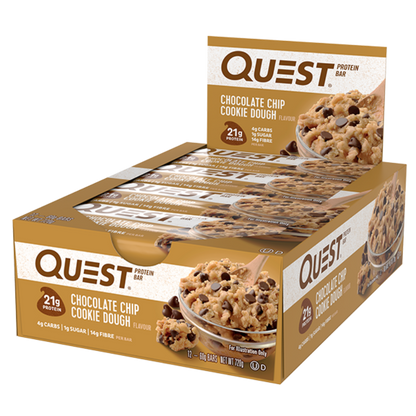 Quest Nutrition - QUEST BARS (4) & QUEST-BAR-BOX-12-CHCCOOKIE