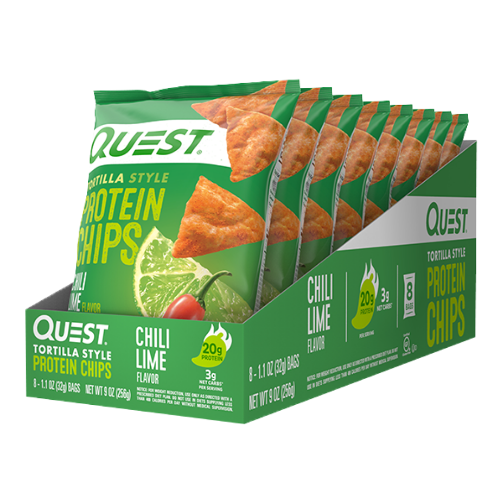 Quest Nutrition - Tortilla Protein Chips & QUEST-TOR-CHP-BOX-8-CL