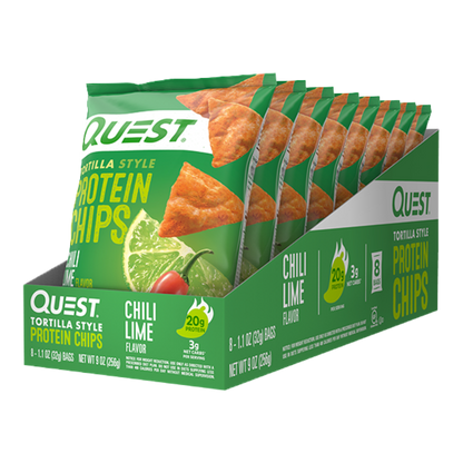 Quest Nutrition - Tortilla Protein Chips & QUEST-TOR-CHP-BOX-8-CL