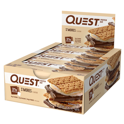 Quest Nutrition - QUEST BARS (2) & QUEST-BAR-BOX-12-SMORES