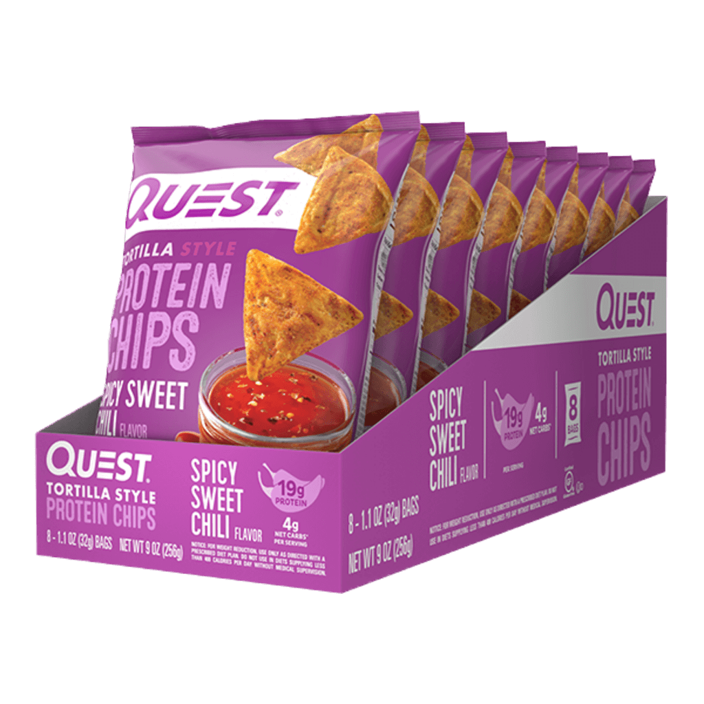 Quest Nutrition - Tortilla Protein Chips (3) & QUEST-TOR-CHP-BOX-8-Sweet