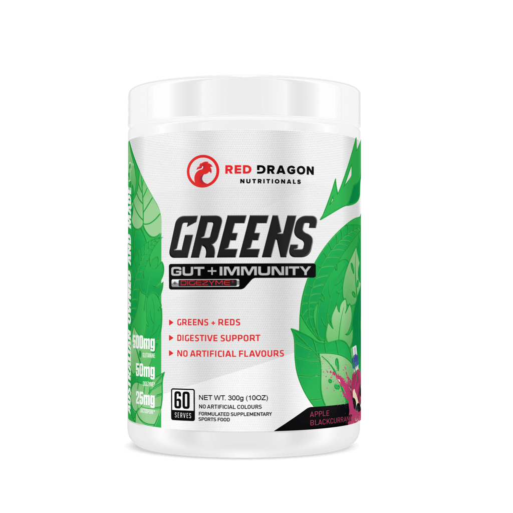 Red Dragon - Greens | Gut + Immunity (10) & SCN-GRNS-60SRVS-AB