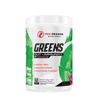 Red Dragon - Greens | Gut + Immunity (10) & SCN-GRNS-60SRVS-AB