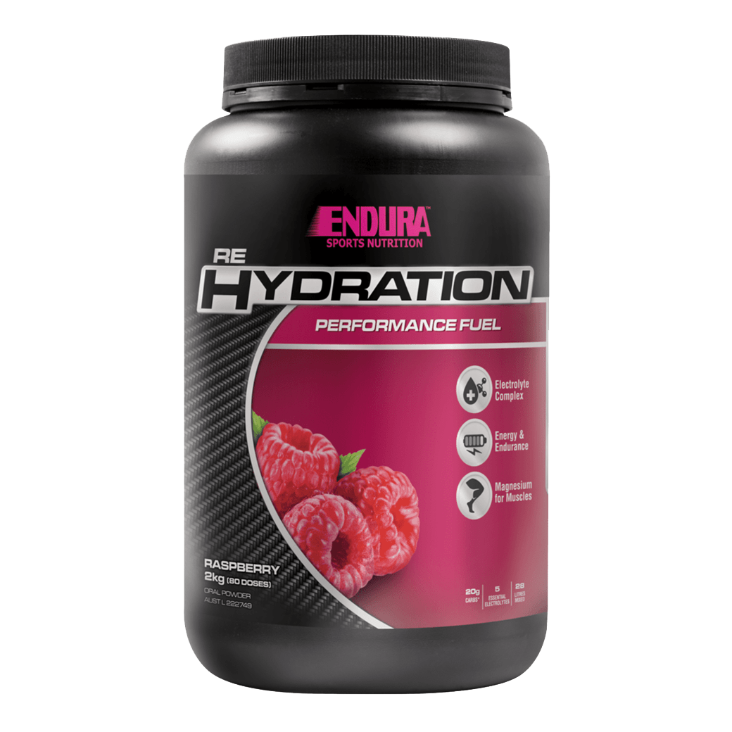 Endura - Rehydration Performance Fuel & Endura-RehydrationPerformanceFuel-80Srv-Raspberry