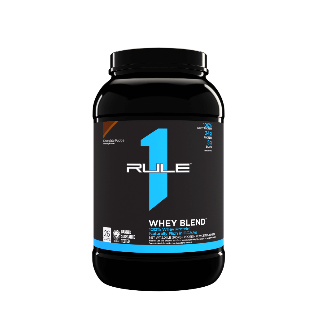 Rule 1 - R1 Whey Blend (3) & Rule1-Whey-28Srv-896g-ChocFudge