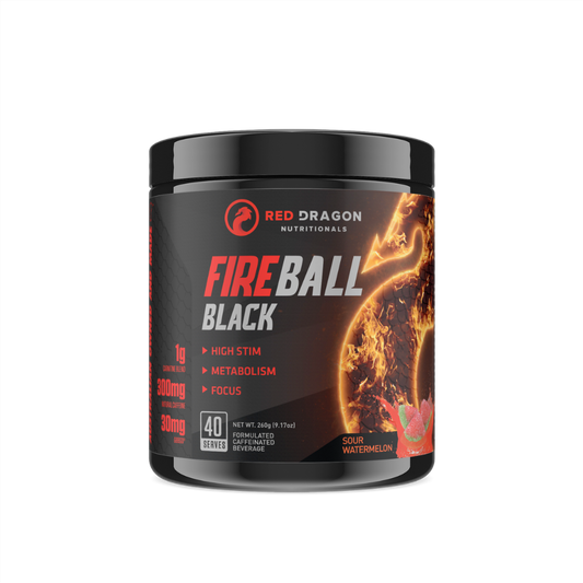 Red Dragon - Fireball Black & SCN-FIREBALL-BLACK-40Srv-SourW