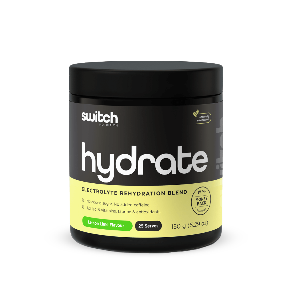 Switch Nutrition - Hydrate (1) & SWITCH-Hydrate-25Srv-Lem