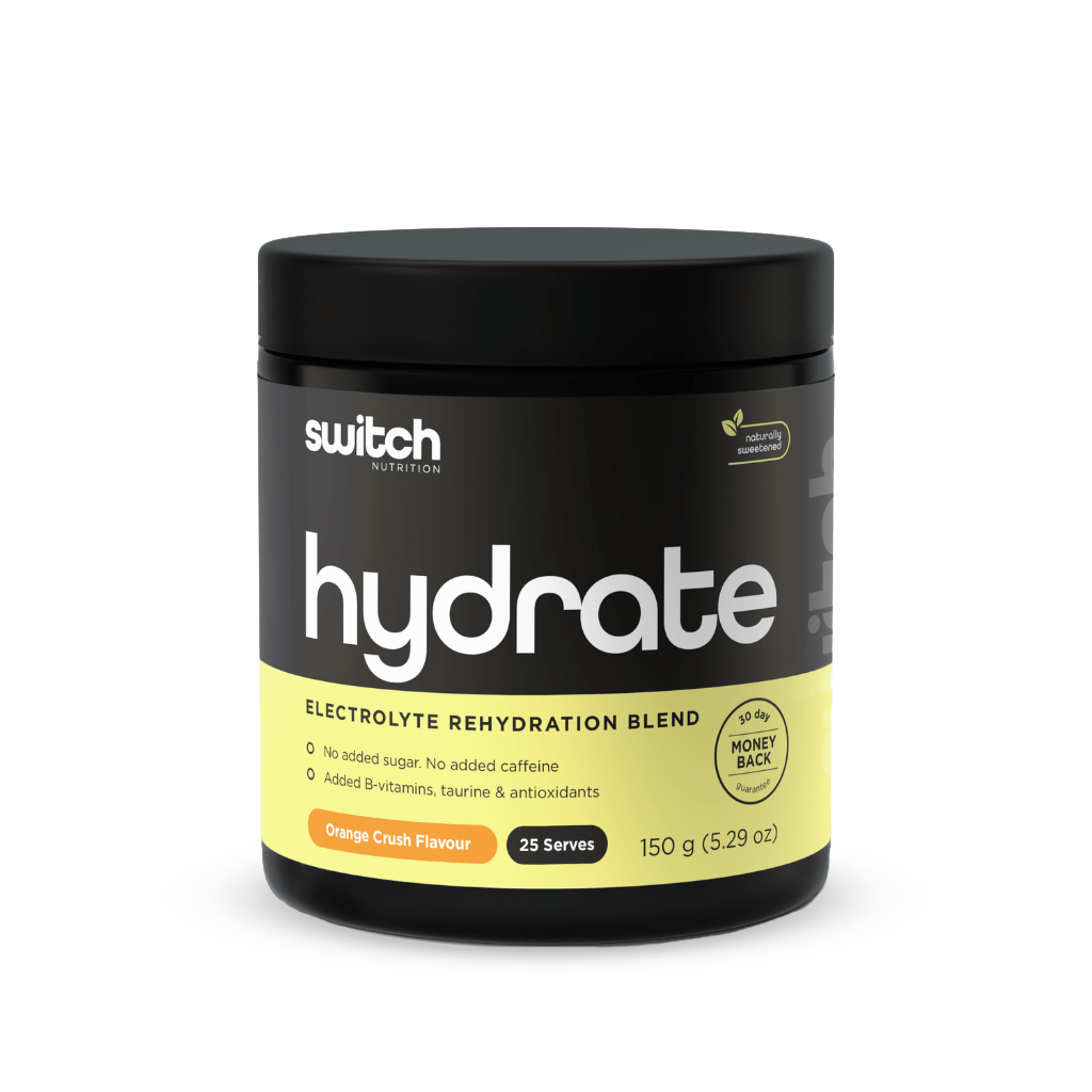 Switch Nutrition - Hydrate (2) & SWITCH-Hydrate-25Srv-Ora