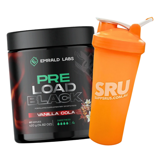 Pre Load Black + FREE Shaker