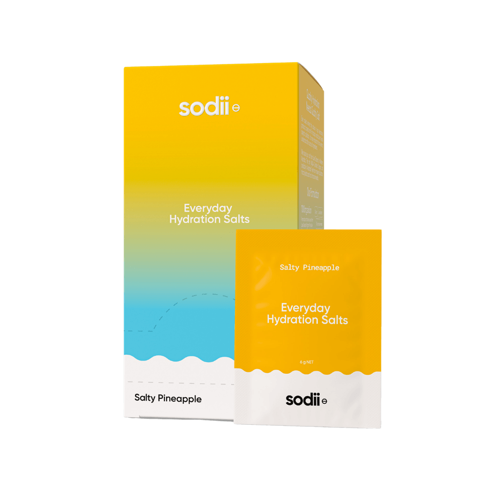 Sodii - Everyday Hydration Salts Variety Pack (4) & SODII-HYD-SALT-30x177g-SACHET-Pine