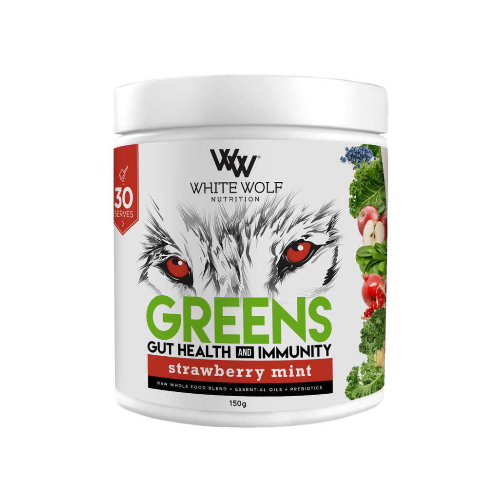 White Wolf Nutrition - Greens + Gut Health & Immunity (3) & WW-Greens-30s-S