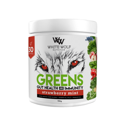 White Wolf Nutrition - Greens + Gut Health & Immunity (3) & WW-Greens-30s-S