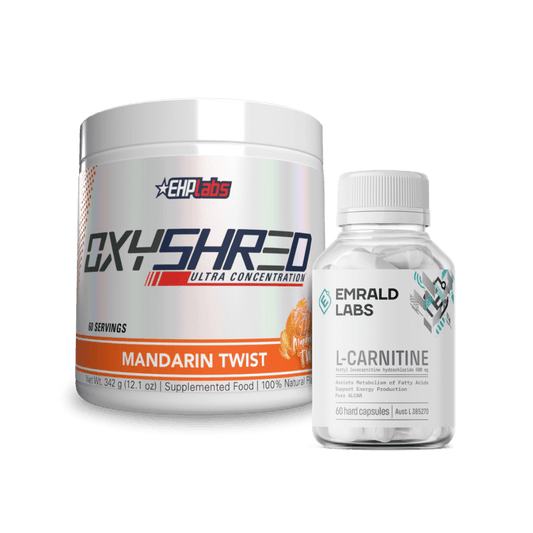 OxyShred and L-Carnitine Capsules Bundle