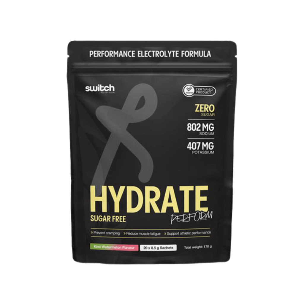 Switch Nutrition - Hydrate Perform (Sugar Free) (3) & SWITCH-Hyd-PERFORM-SF-20x8.5g-KiwWat