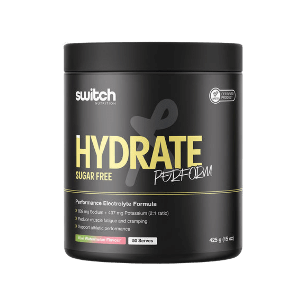 Switch Nutrition - Hydrate Perform (Sugar Free) & SWITCH-HYD-PFRM-SF-50SRV-KiwWat