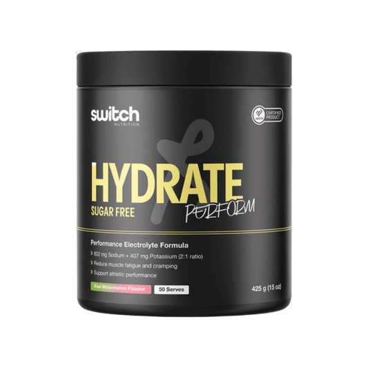 Switch Nutrition - Hydrate Perform (Sugar Free) & SWITCH-HYD-PFRM-SF-50SRV-KiwWat