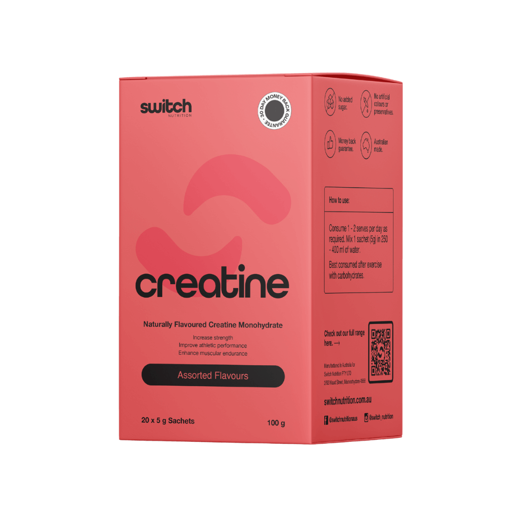 Switch Nutrition - Flavoured Creatine Monohydrate Box & SWITCH-Flav-Crea-20SrvBOX-Asst