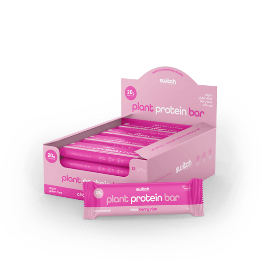 Switch Nutrition - PLANT PROTEIN BAR & SwitchNutrition-Snack-Switch-Box12-ChocBerry