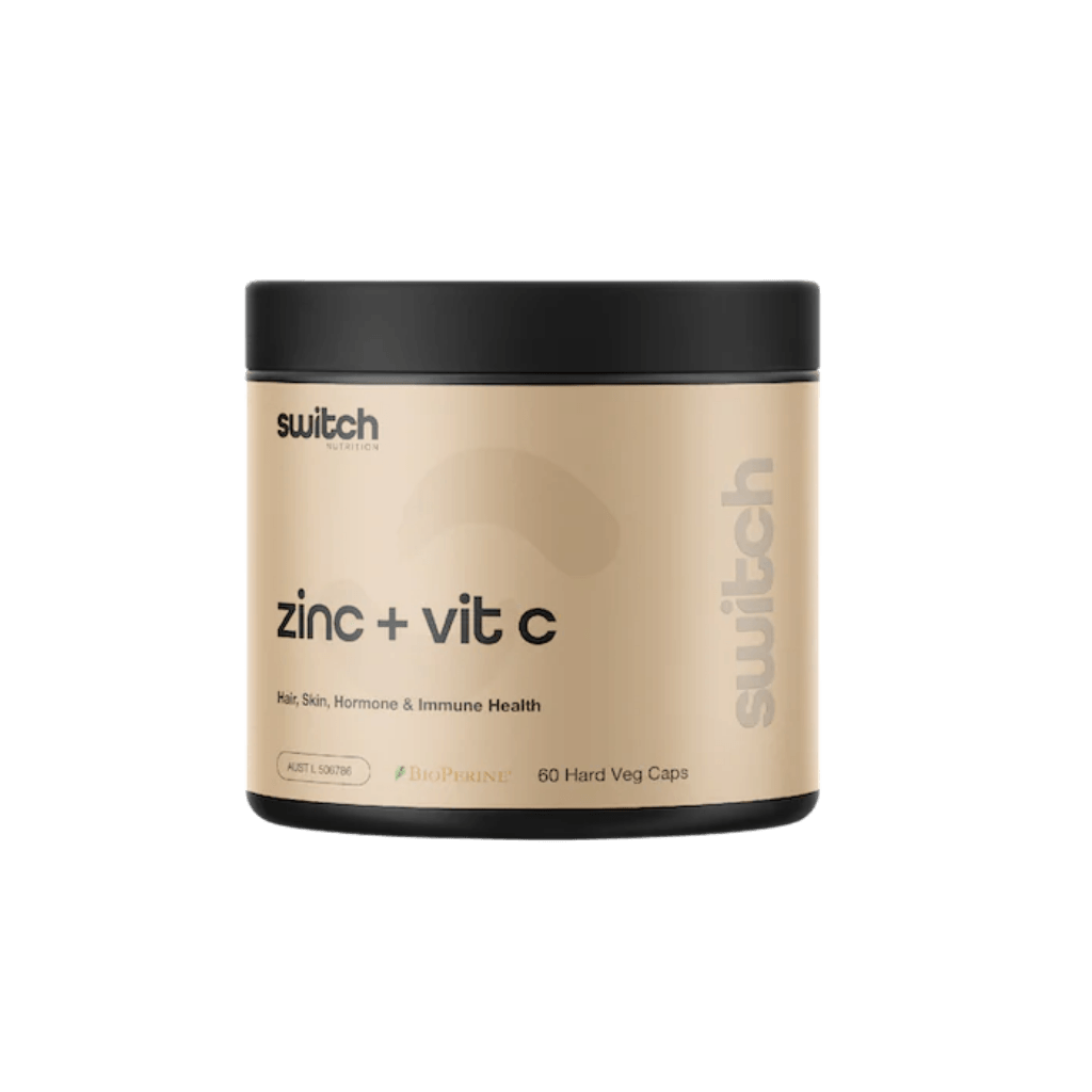 Switch Nutrition - Zinc + Vitamin C & Switch-Zinc-Vit-C-60SRV