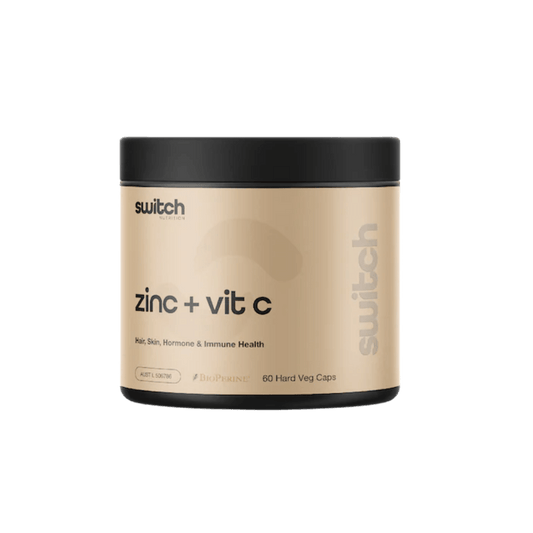 Switch Nutrition - Zinc + Vitamin C & Switch-Zinc-Vit-C-60SRV