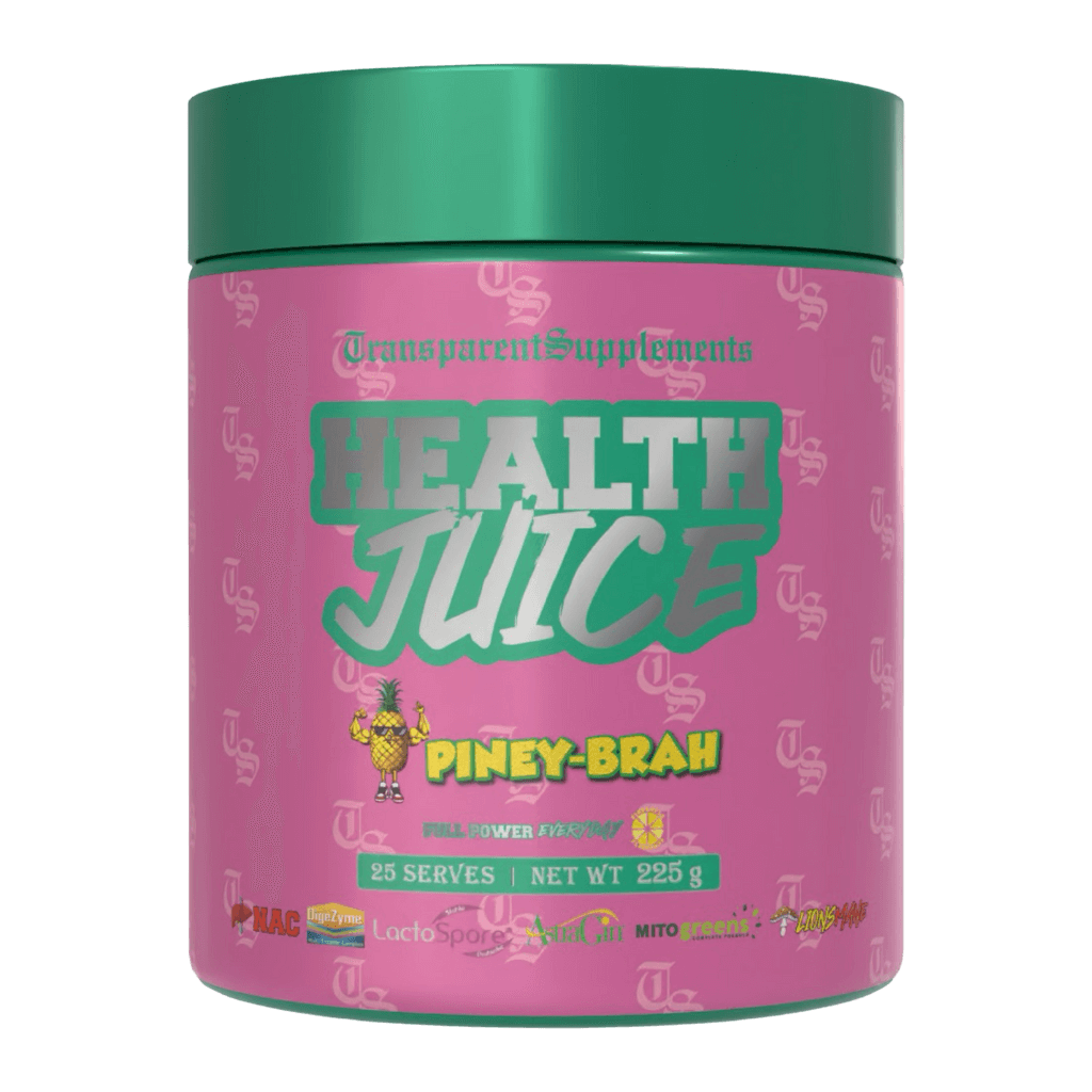 Transparent Supplements Health Juice (2) & TRANSPARENT-Health-25Srv-PB