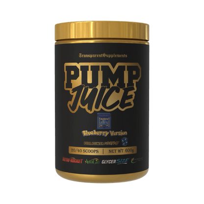 Transparent Supplements - Pump Juice (5) & TRANSPARENT-PumpJuice-40 Srvs-Blu