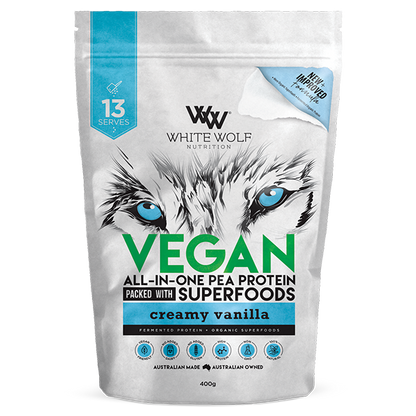 White Wolf Nutrition - Vegan All-In-One Pea Protein (6) & WW-VAIOPP-13SRV-CV