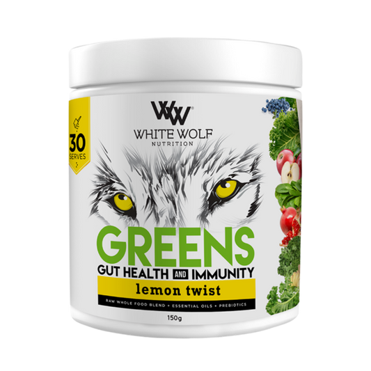 White Wolf Nutrition - Greens + Gut Health & Immunity & WW-Greens-30s-L