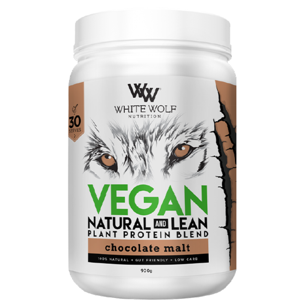 White Wolf Nutrition - Vegan Natural & Lean Plant Protein (2) & WW-LEAN-VEGAN-900g-CH