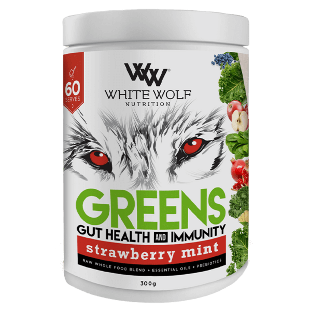 White Wolf Nutrition - Greens + Gut Health & Immunity (6) & WW-GREENS-60s-S