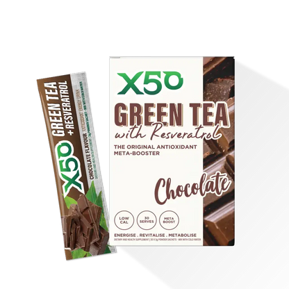 Green Tea X50 (29) & GreenTea-x50-30Srv-90g-Choc