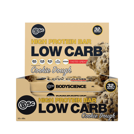 BSC ( Body Science ) configurable 12 x 60g Bars (1 Box) / COOKIE DOUGH Body Science - High Protein Low Carb Bar