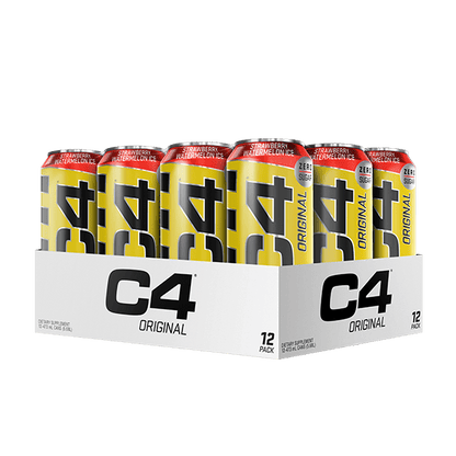 Cellucor RTD Box of 12 / Strawberry Watermelon Ice C4 Original Carbonated Cans