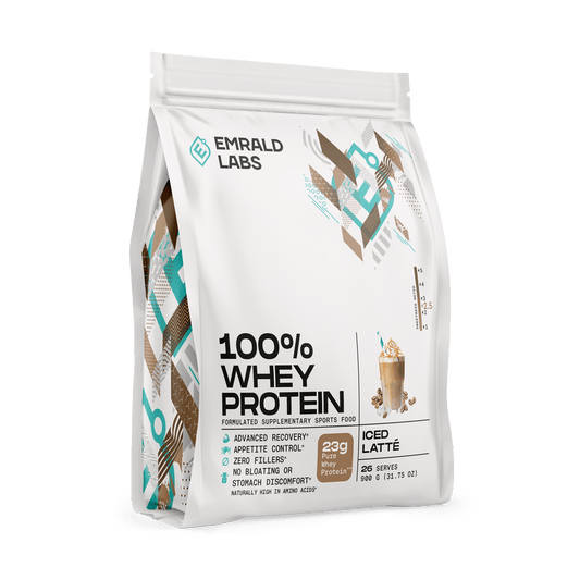 Emrald Labs configurable 900g / ICED LATTE (Dispatching September) Emrald Labs - 100% Whey Protein