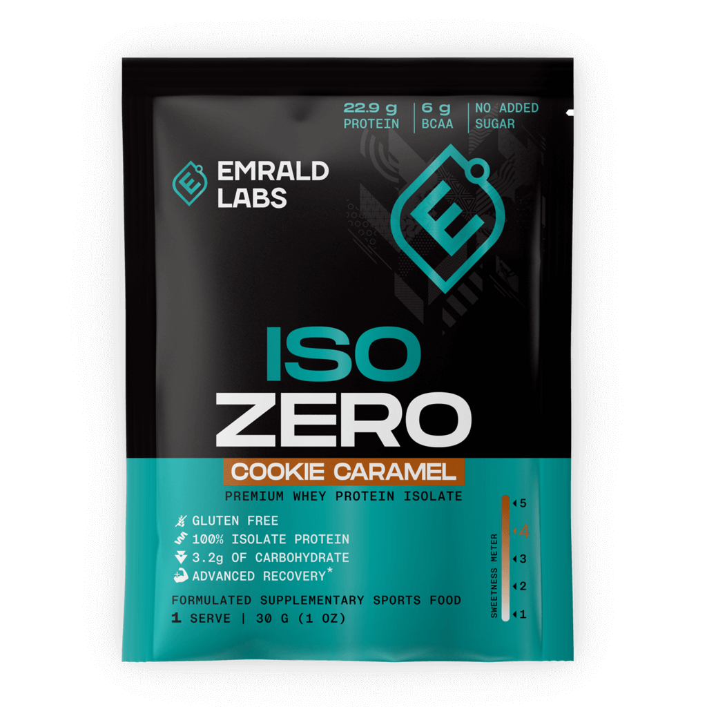 Emrald Labs configurable Cookie Caramel Iso Zero | Single Serve