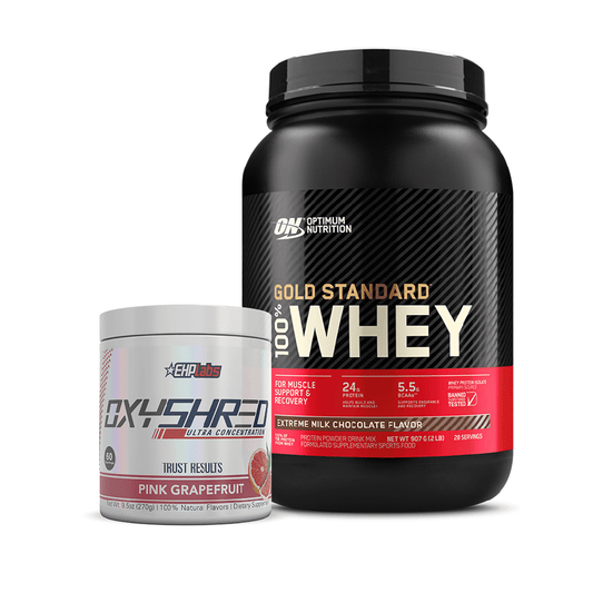 Gold Standard Whey 2lb + Oxyshred-Stacks-Optimum Nutrition-SuppsRUs