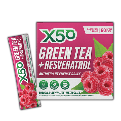 Green Tea X50 configurable 60 Serves / Raspberry Green Tea X50