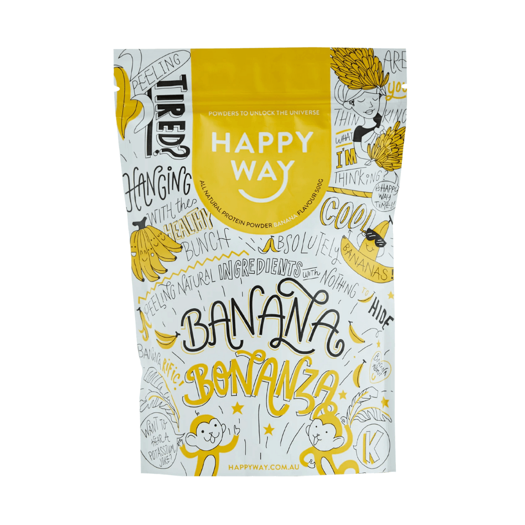 Happy Way 500g / BANANA Happy Way - Whey Protein Powder
