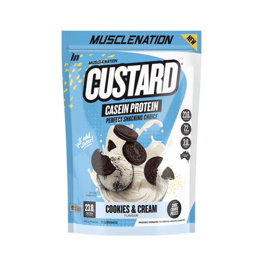 Muscle Nation configurable 11 SERVES / COOKIES N CREAM Muscle Nation - CUSTARD CASEIN