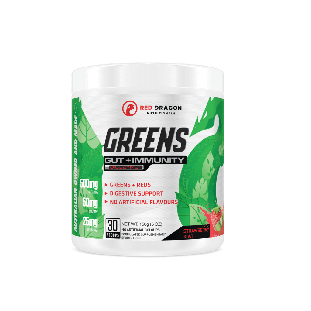 Red Dragon Nutritionals configurable 30 Serves / Strawberry Kiwi Greens | Gut + Immunity