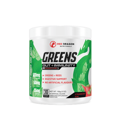 Red Dragon Nutritionals configurable 30 Serves / Strawberry Kiwi Greens | Gut + Immunity