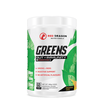 Red Dragon Nutritionals configurable 60 Serves / Breakfast Juice Greens | Gut + Immunity