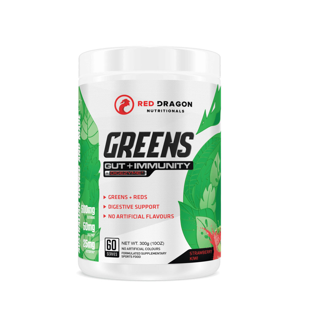 Red Dragon Nutritionals configurable 60 Serves / Strawberry Kiwi Greens | Gut + Immunity